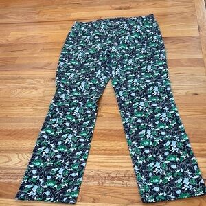 Charter Club Green and navy Floral Pants